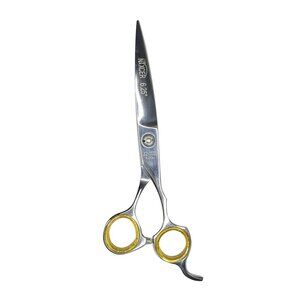 NIXCER PROFESSIONAL SERIES BROAD BLADE RAZOR EDGE HAIR CUTTING SCISSORS SILVER